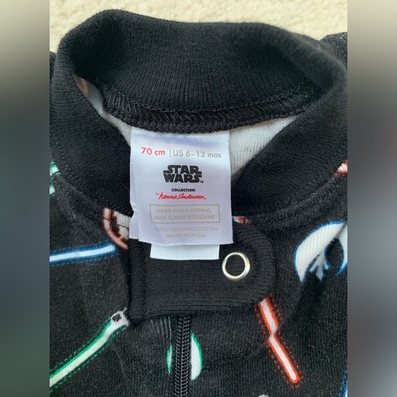 Hanna Andersson Size 70, 6-12 Months, Star Wars Shortie Pajamas - Picture 3 of 5